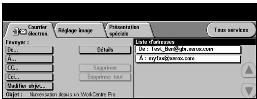 XEROX COPYCENTRE C35 DIGITAL COPIER - Envoi d'un courrier électronique - 4