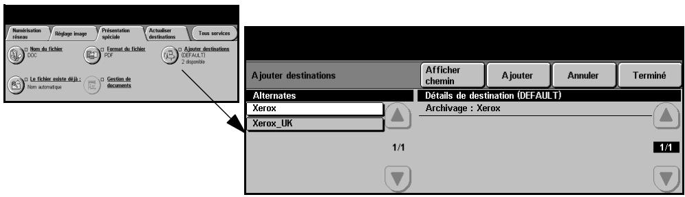 XEROX COPYCENTRE C35 DIGITAL COPIER - Ajouter des destinations - 1