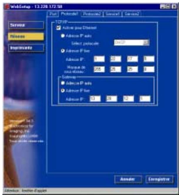 XEROX DOCUCOLOR 2006 - Configuration réseau - 3