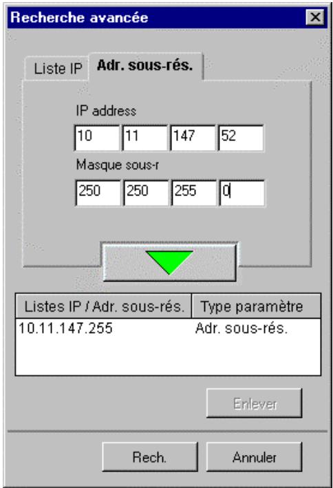 XEROX DOCUCOLOR 2006 - Configuration de la connexion pour Fiery Link à l'aide d'une recherche de sous-réseau avancée - 3