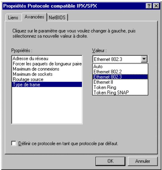 XEROX DOCUCOLOR 2006 - Configuration d'une impression IPX/SPX avec Windows 95/98 - 2