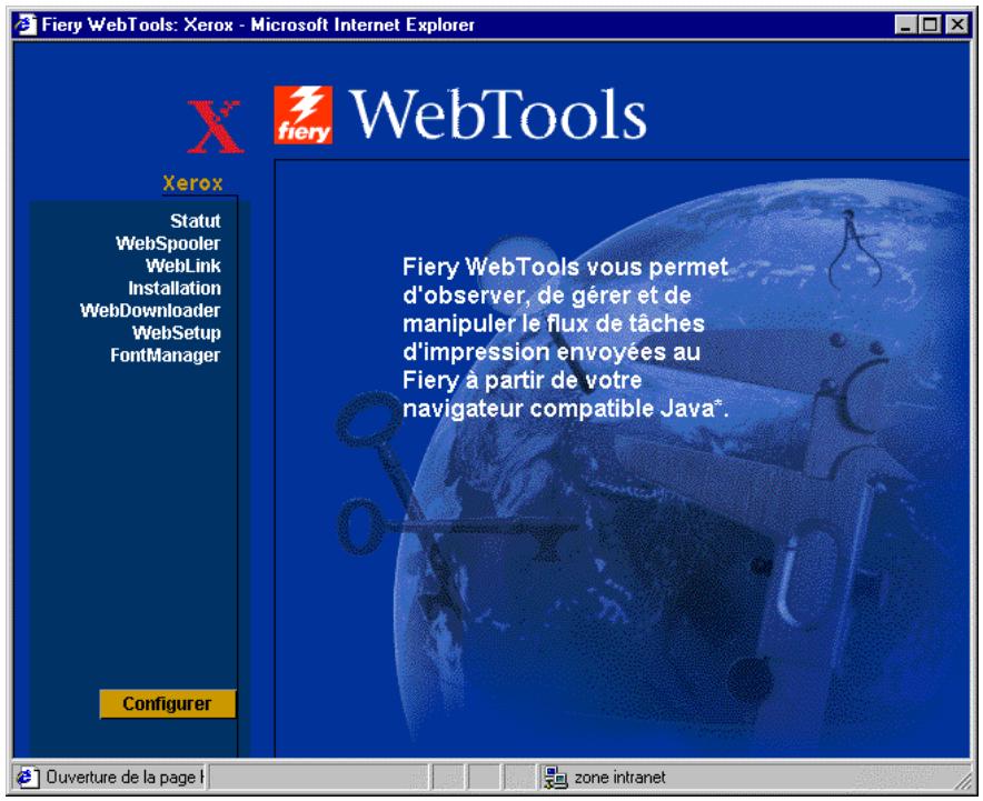 XEROX DOCUCOLOR 2006 - Accès aux Fiery WebTools - 2