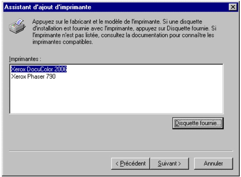 XEROX DOCUCOLOR 2006 - Installation des logiciels utiliser pour impression IPX (Windows NT 4.0) - 8