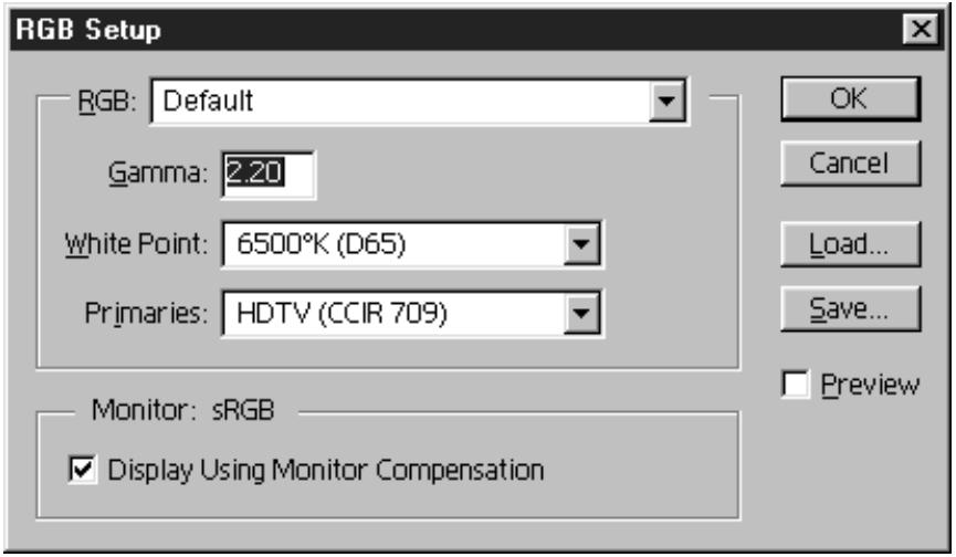 XEROX DOCUCOLOR 2006 - Chargement du profil d'espace de travail à l'aide de Photoshop 5.0 - 1