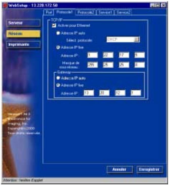 XEROX DOCUCOLOR 2006 - Configuration réseau - 2