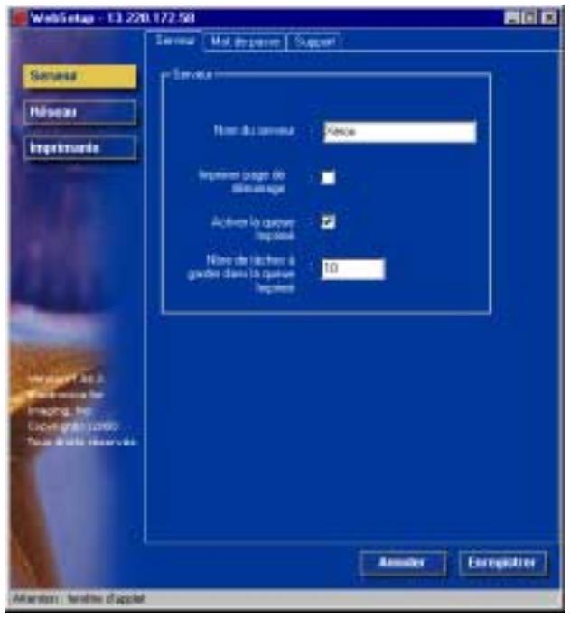 XEROX DOCUCOLOR 2006 - Configuration serveur - 1