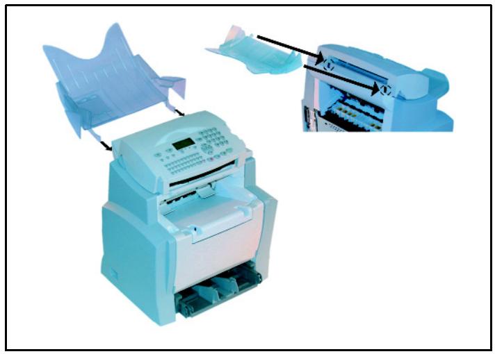 XEROX FAXCENTRE 2121 - Mise en place du plateau du chargeur de document - 1
