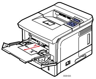 XEROX PHASER 3500 - Charger du papier de format personnelisé dans le bac 1 (BPM) - 2