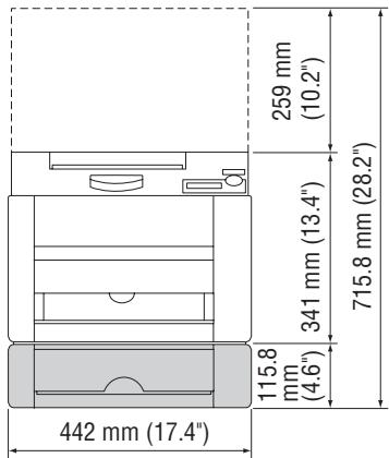 XEROX PHASER 6120 - Espace requis - 1
