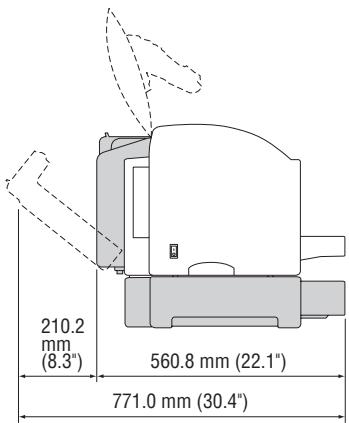 XEROX PHASER 6120 - Espace requis - 2