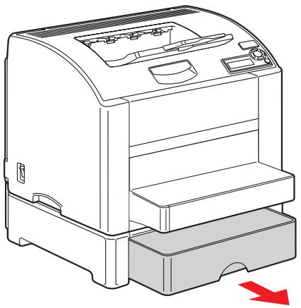XEROX PHASER 6120 - Suppression d'un bourrage dans le Bac 2 - 1