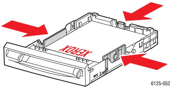 XEROX PHASER 6125 - Chargement du papier dans le bac - 5