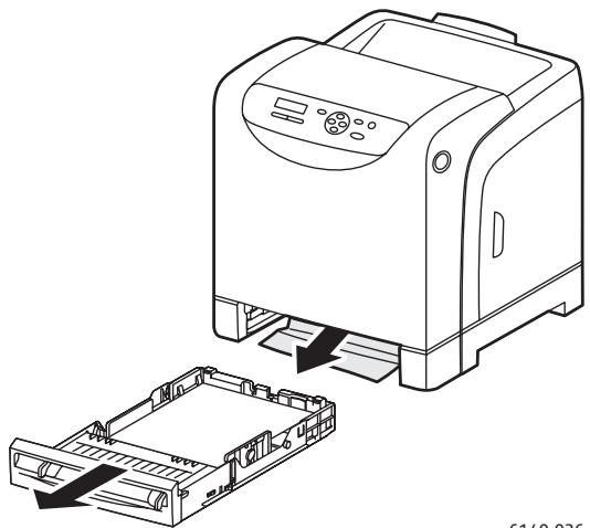 XEROX PHASER 6140 - Elimination des bourges dans le bac 1 - 4