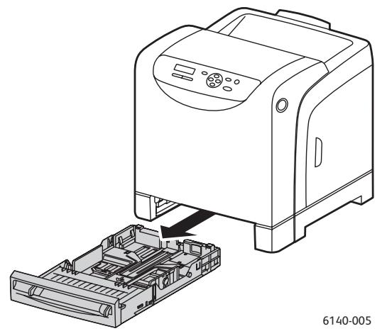 XEROX PHASER 6140 - Chargement du papier dans le bac 1 - 1