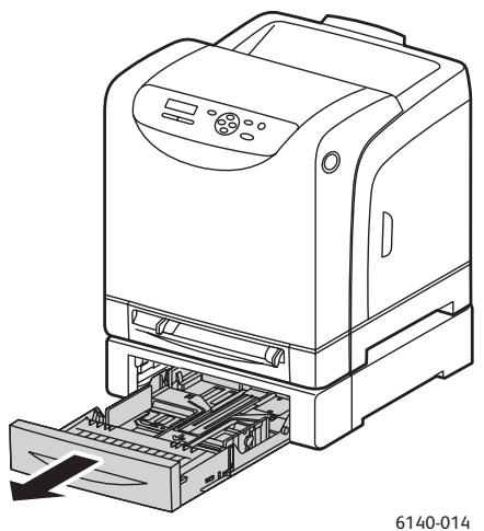 XEROX PHASER 6140 - Chargement du papier dans le chargeur 250 feuilles (bac 2) - 1
