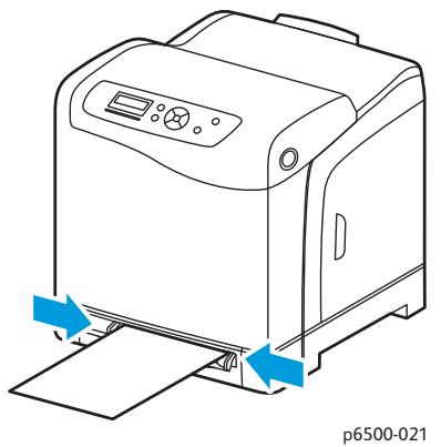 XEROX PHASER 6500 - Impression sur un support cartonné à partir de la fente d'alimentation manuelle - 1