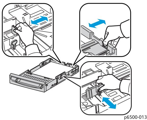 XEROX PHASER 6500 - Chargement du papier dans le chargeur 250 feuilles (bac 2) - 3