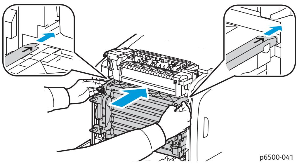 XEROX PHASER 6500 - Réinstallez l'unité imageur : - 1