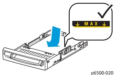 XEROX PHASER 6500 - Impression sur un support cartonné glacé à partir du bac 1 - 1