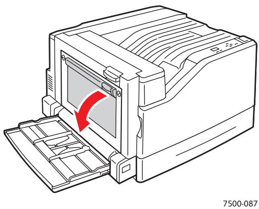 XEROX PHASER 7500 - Bourrage dans l'unité recto-verso, au niveau des capots A et B - 2
