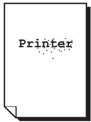 XEROX PHASER 7500 - Les impressions présentent des images parasites ou des taches de toner - 1