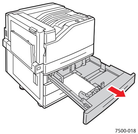 XEROX PHASER 7500 - Bourrage dans le bac 3, 4 ou 5 - 3