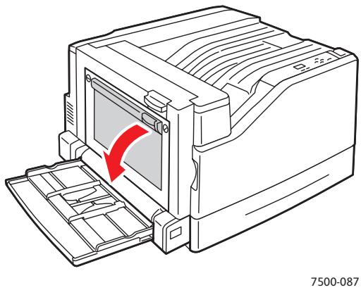 XEROX PHASER 7500 - Bourrage dans l'unité recto-verso, au niveau du capot B - 2