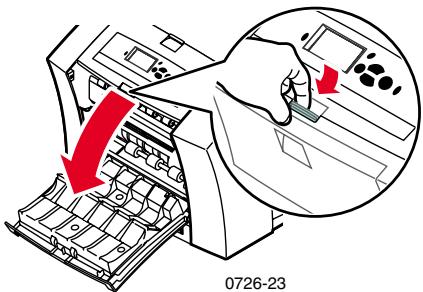 XEROX PHASER 8200 - Bourrage papier - Ouvrir le capot avant pour éliminer - 1
