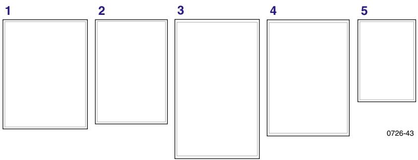 XEROX PHASER 8200 - Zone d'impression des formats de papier pris en charge - 1