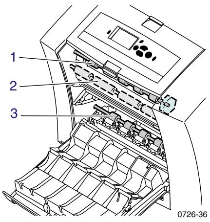 XEROX PHASER 8200 - Nettoyage des rouleaux d'entrainment du papier - 3