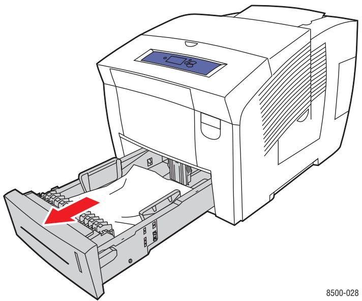 XEROX PHASER 8500 - Bourrage au niveau de la sortie - 8