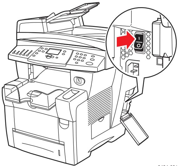XEROX WORKCENTRE C2424 - Exécution de la méthode de mise hors tension du copieur-imprimante workcentre C2424 - 1