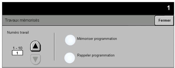 XEROX WORKCENTRE PRO 40 COLOR MULTIFUNCTION SYSTEM - Travaux mémorisés - 1