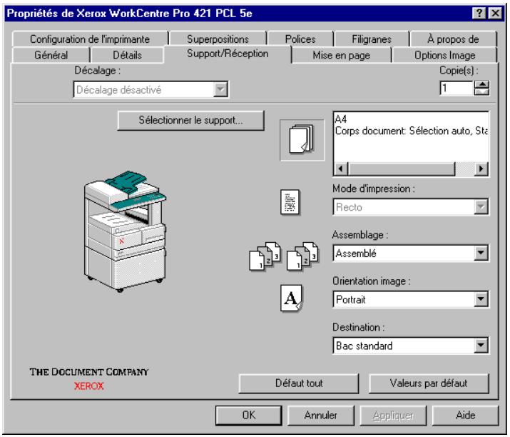 XEROX WORKCENTRE PRO 421DEI DIGITAL COPIER - Cliquez sur l'onglet Configuration. - 2