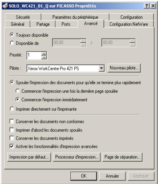 XEROX WORKCENTRE PRO 421DEI DIGITAL COPIER - Cliquez sur I'onglet Configuration. - 7