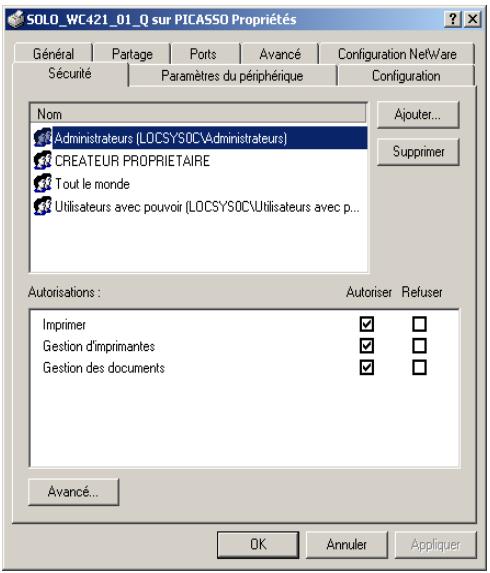XEROX WORKCENTRE PRO 421DEI DIGITAL COPIER - Cliquez sur I'onglet Configuration. - 3