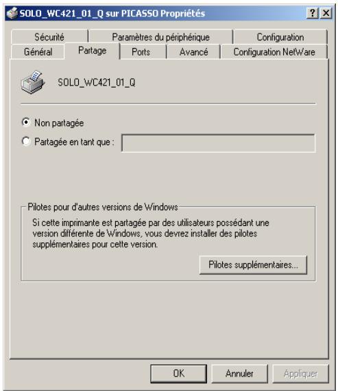 XEROX WORKCENTRE PRO 421E DIGITAL COPIER - Configuration des propriétés de l'imprimante - 6