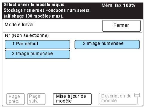 XEROX WORKCENTRE PRO 423 DIGITAL COPIER - Sélectionner Modèle travail. - 2