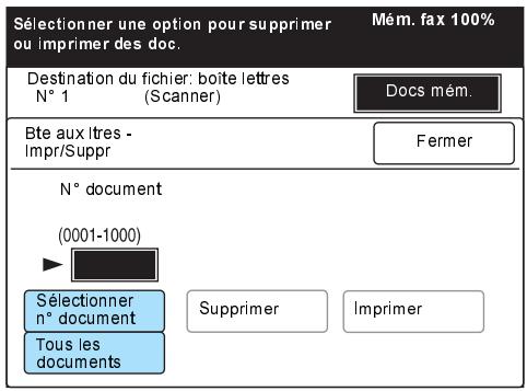 XEROX WORKCENTRE PRO 423 DIGITAL COPIER - Sélectionner Bte aux Itres-Impr/Suppr. - 2