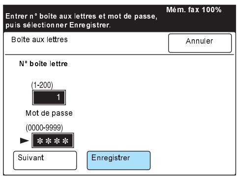 XEROX WORKCENTRE PRO 423 DIGITAL COPIER - À l'aide du clavier, saisir le mot de passer, puis sélectionner Enregistrer. - 1