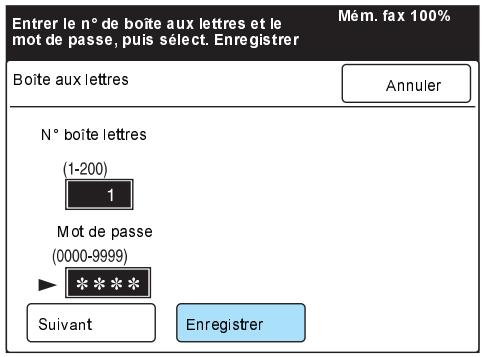 XEROX WORKCENTRE PRO 423 DIGITAL COPIER - Sélectionner Boîte aux lettres. - 3