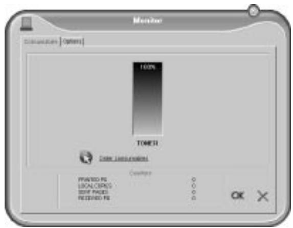XEROX FAXCENTRE F110 - Displaying the Toner Level - 1