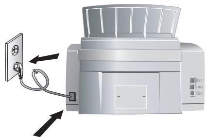 XEROX FAXCENTRE F110 - Raccorder le câble électrique - 1