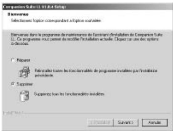 XEROX FAXCENTRE F110 - Déinstallation du logiciel - 1