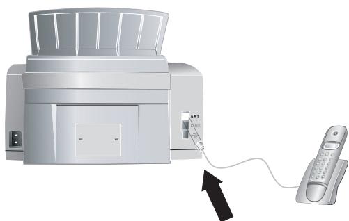 XEROX FAXCENTRE F110 - Conexión a laquina de fax - 1