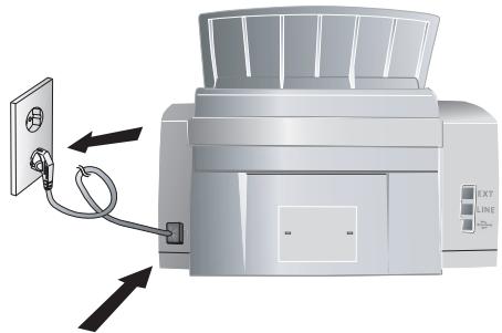 XEROX FAXCENTRE F110 - Conectar el cable electrico - 1