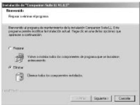 XEROX FAXCENTRE F110 - Desinstalación del software - 1