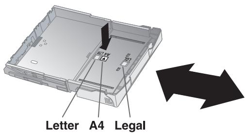 XEROX FAXCENTRE F110 - Mise en place du papier letter ou legal - 2