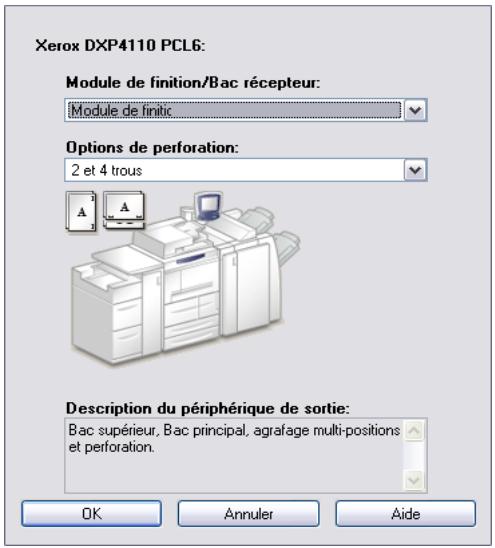 XEROX NUVERA 144 - Pour configurer les options disponibles manuellement : - 2