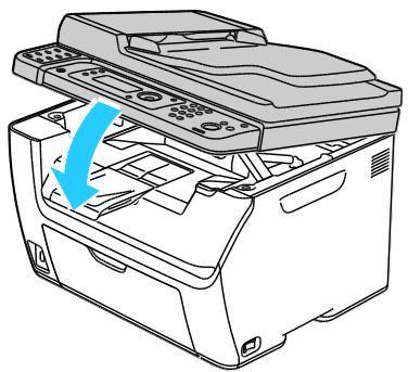 XEROX WORKCENTRE 6015 - Élimination des bourrages papier dans le bac récepteur - 6